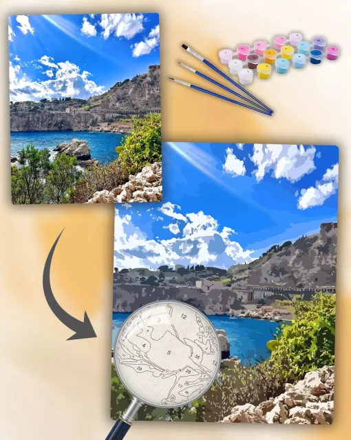 Custom Paint By Numbers​ Landscape